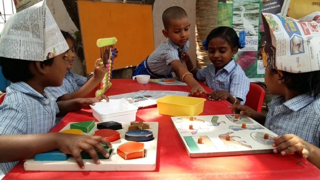Students learning